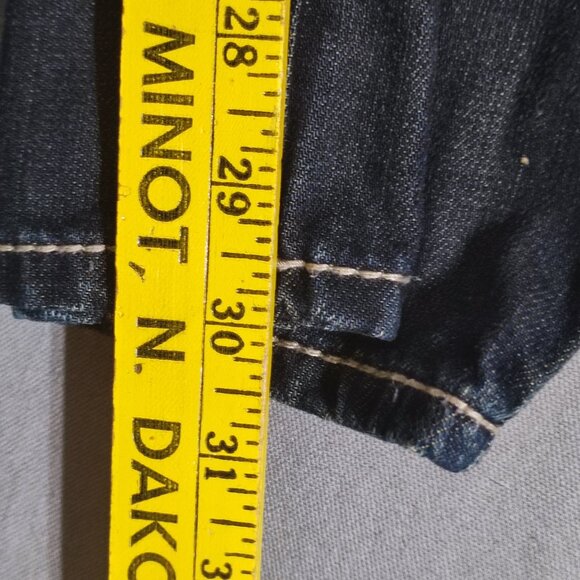 Warehouse One relaxed straight leg jeans men's size 30X30 dark ink blue - Picture 13 of 14